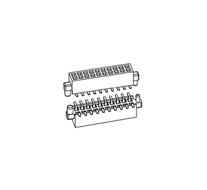 排母PH1.27*H3.4mm双排带侧柱SMT系列